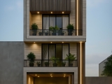 Xây Dựng Nhà Phố 4 Tầng Hiện Đại Nhà Bè