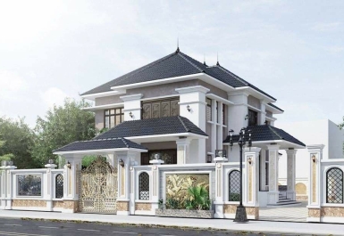 Thiết kế biệt thự mái Nhật ấn tượng tại Đồng Nai