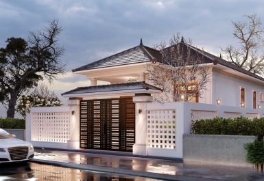 Thiết kế biệt thự mini 1 tầng tại Hóc Môn – Xu hướng mới