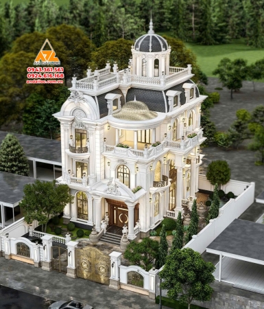 Thiết Kế Biệt Thự Phong Cách Châu Âu Cổ Điển